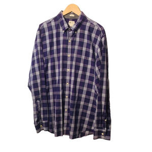 J.Crew Shirtings Washed Casual Men Shirt Sz XL